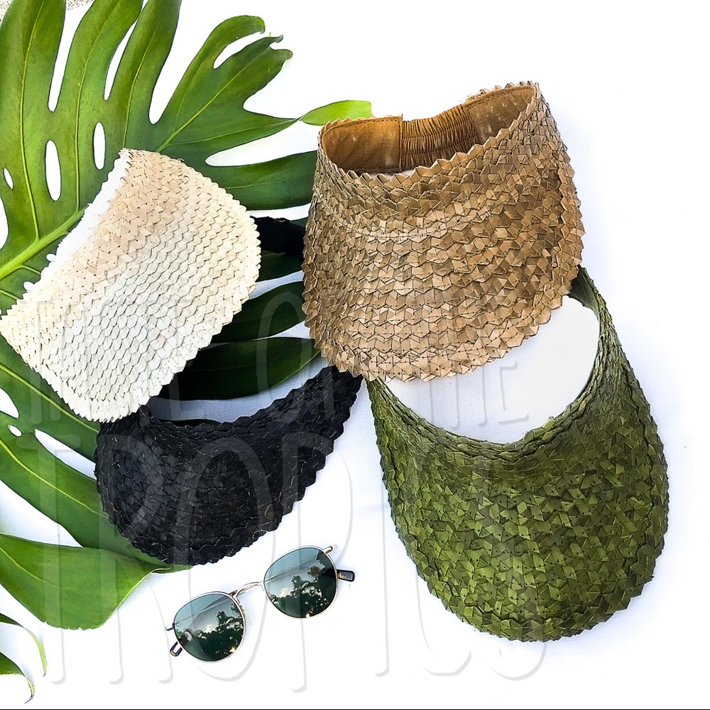 Baha Straw Visor / Free People Hat / Island Hopper - Picture 2 of 7